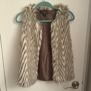 Faux fur vest